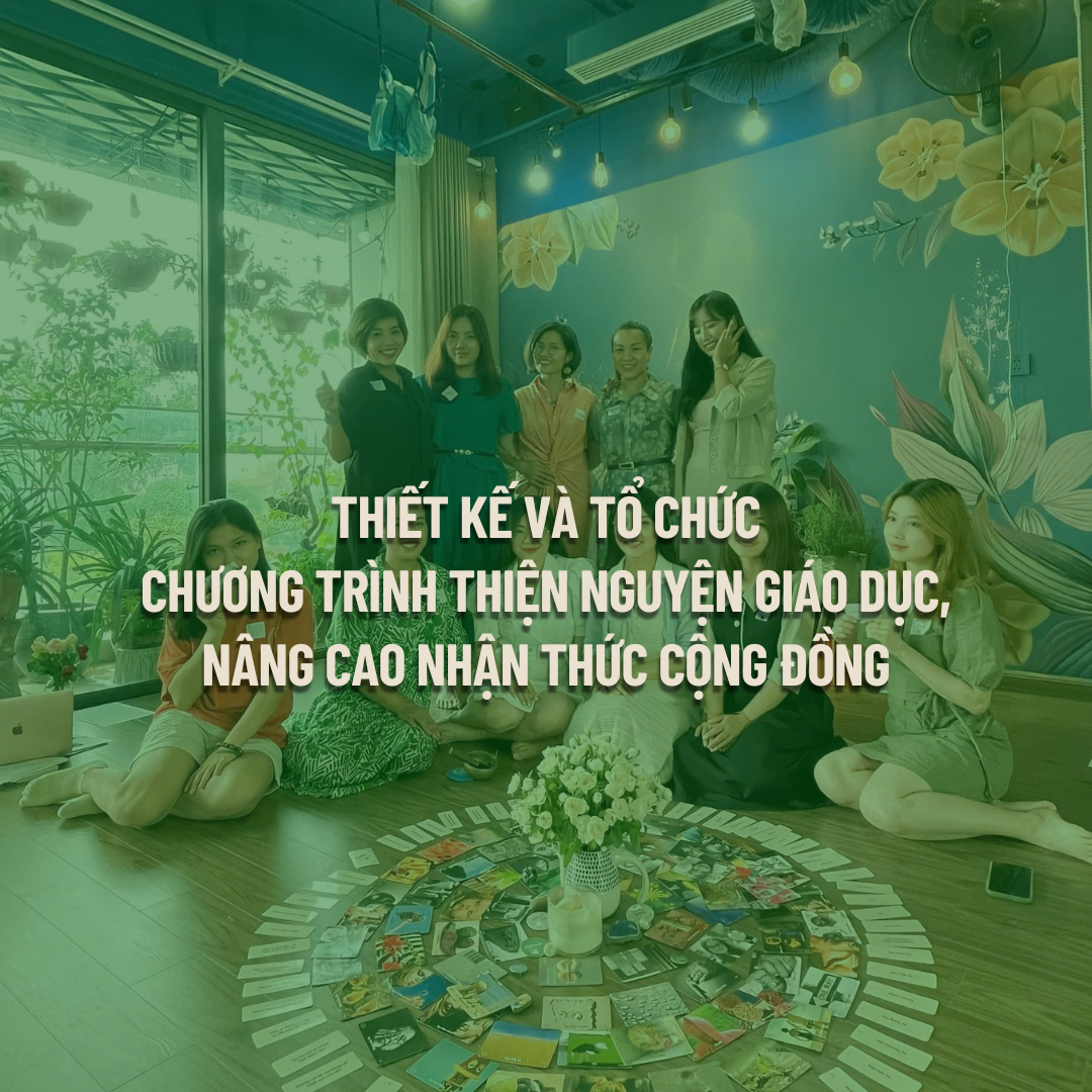 Thiết kế & tổ chức chương trình thiện nguyện, giáo dục nâng cao nhận thức cộng đồng